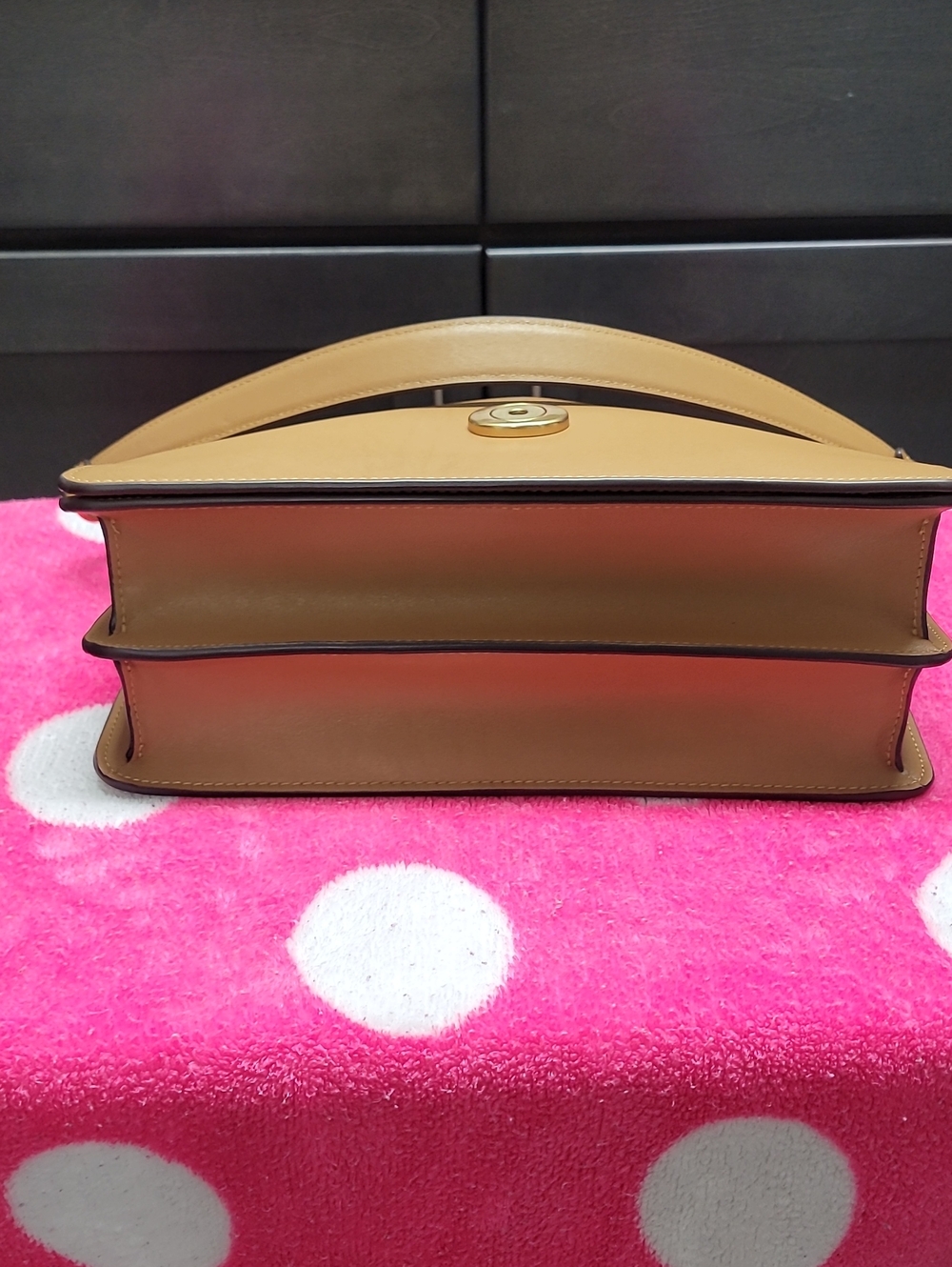 Coach Leather Chain Tabby 30 In Honey Brown - Picture 13 of 16